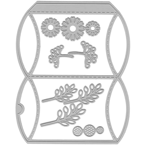 Craft Stationary Pillow Gift Box Steel Template Stencil(15cm)