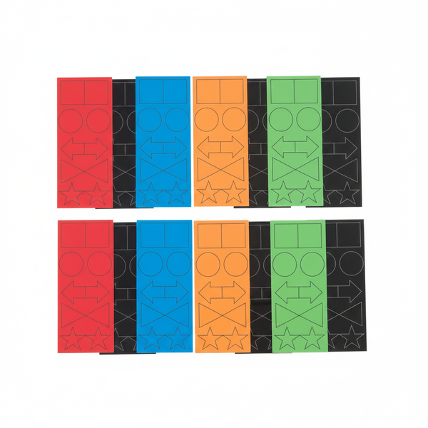 Parrot 50 Piece 15mm Assorted Flexible Magnetic Shapes Set