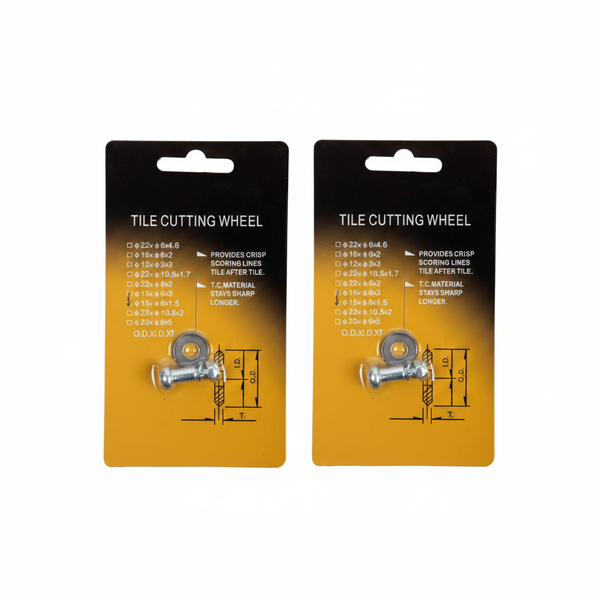 Kaufmann Tile Cutter Spare Cutting Wheel - Durable Replacement Set - 2 Pack
