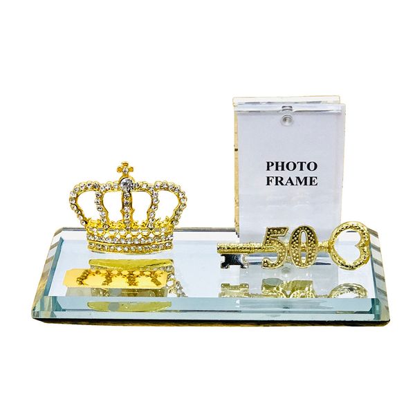 50th Key Gents Diamant Gold Crown with Magnetic Photo Frame And Metal