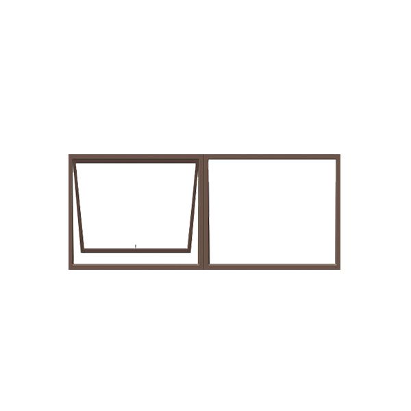 Aluminium Window PT156 1500WX900H - Clear Glass