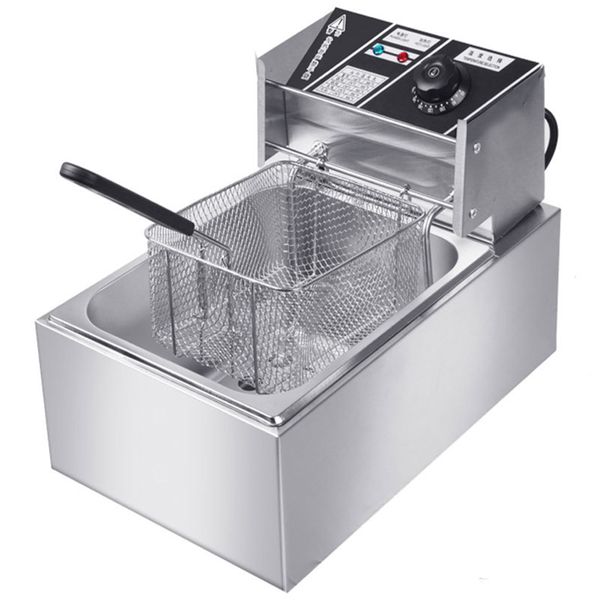 Stainless Steel Electric Deep Fryer for Commercial and Home Kitchen
