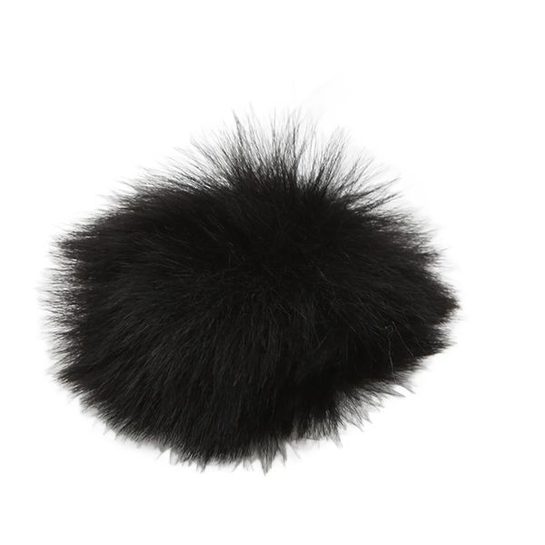 Lav Mic Cover - 0.5cm black fur