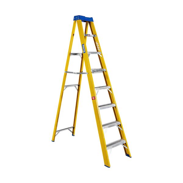 Mundo - 8 Step Ladder Single Sided - Partial Fibreglass - SABS Approved