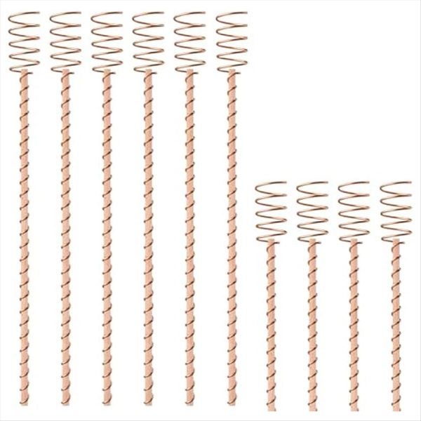 10 Pcs Electroculture Plant Stakes Electroculture Copper Coil Antennas