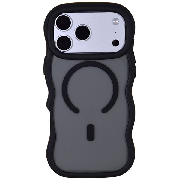 Wave-Edge Magnetic Silicone Phone Case - Compatible with iPhone 17
