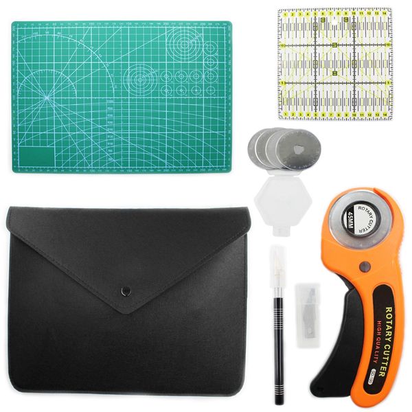 Rotary Cutter Tool Set 45mm with Cutting Mat