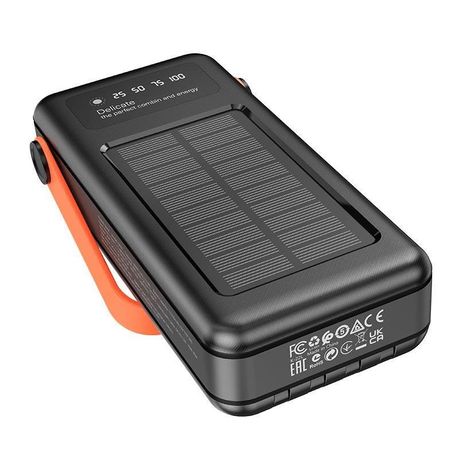 Hoco Solar Power bank 30000 mAh power For All phones with Torch Light, Shop Today. Get it Tomorrow!