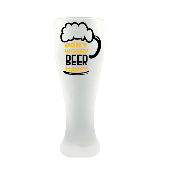Beer Frosted Draft Glass