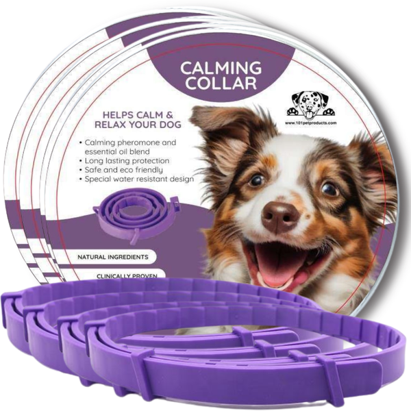 4pack 101 Pet Products Calming and Anxiety Collar for Dogs With Pheromones
