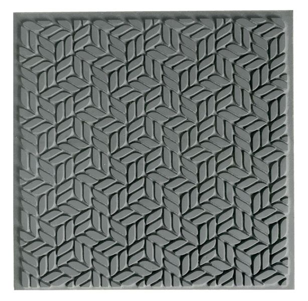 Cernit Texture Plate - 9x9cm - Block Stairs