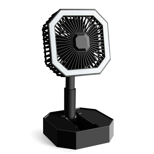 Portable Telescopic Rechargeable USB Fan with Night Light