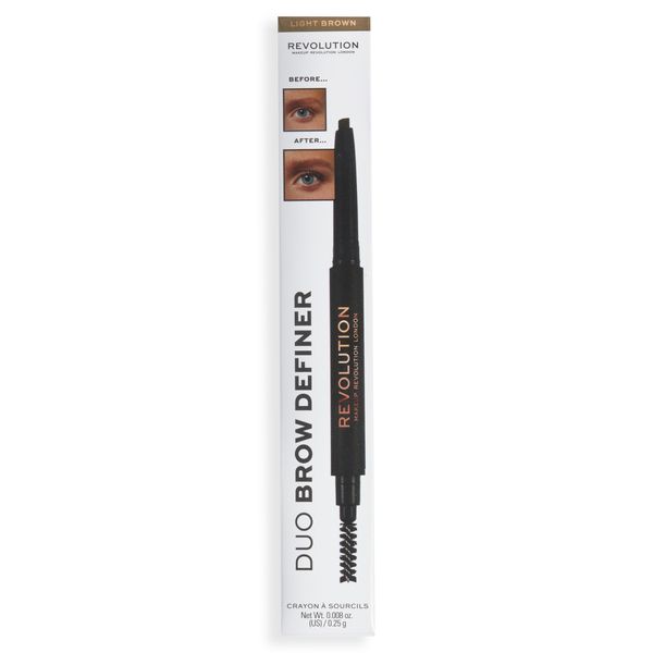 Revolution Beauty Duo Brow Pencil Light Brown