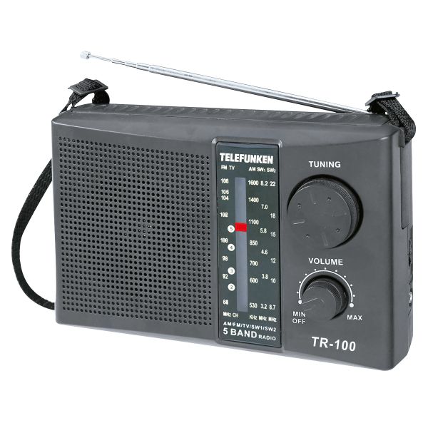 Telefunken TR-100 Portable Radio - Black