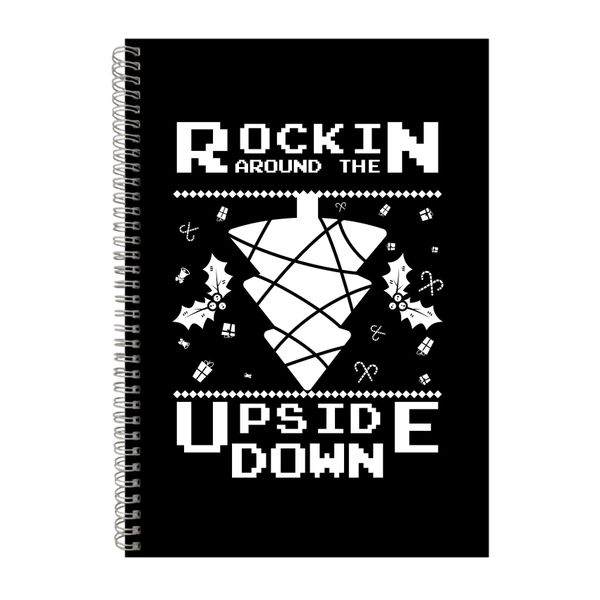 Rockin Around The Upside Down Notebook Festive Gift Idea A4 Notepad 135
