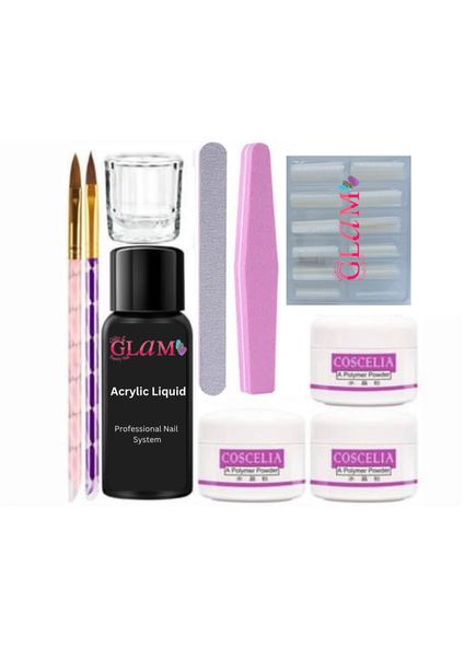 Glitz &amp; Glam Salon Professional Acrylic Nail Kit