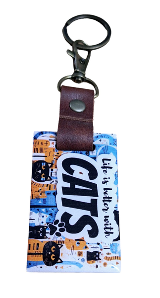 Meranti Keyring - Life is better with Cats
