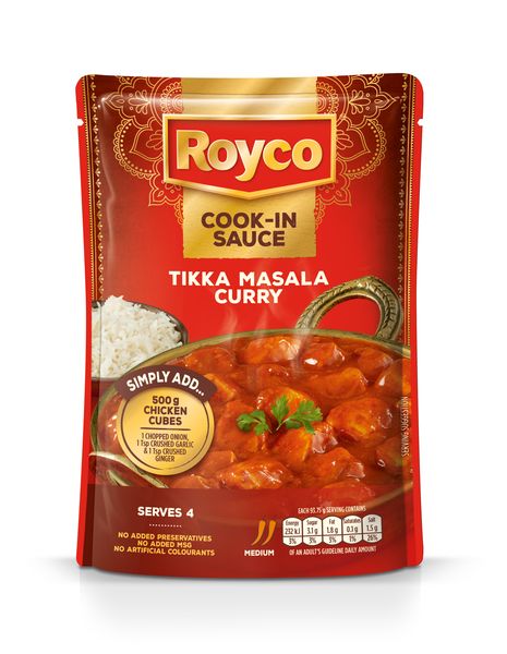Royco Tikka Masala Curry Wet Cook-in Sauce 375g