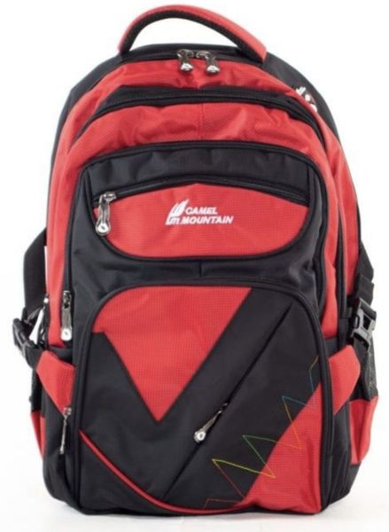 Camel Mountain Backpack - Black / Red
