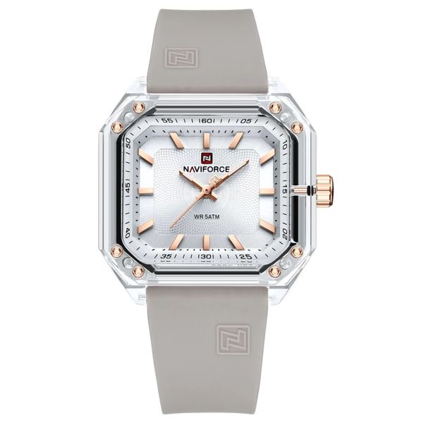 Naviforce Nova Women's Analogue Sport TPU Strap Ladies Watch Mist Grey