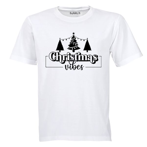 Bold Christmas Vibes Trees - Kids T-Shirt