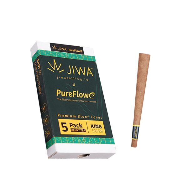 JIWA Blunt Cones with PureFlowe Filter - King Size 109/26 - 5 Cones