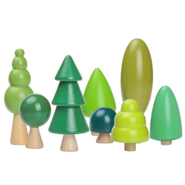 Montessori TreeTales Kids Wooden Forest Tree Pretend Play Toy Set