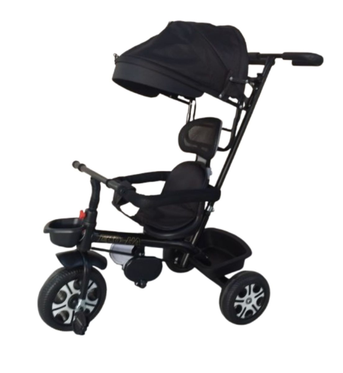 3-in-1 Kids Tricycle with Canopy and Push Handle.