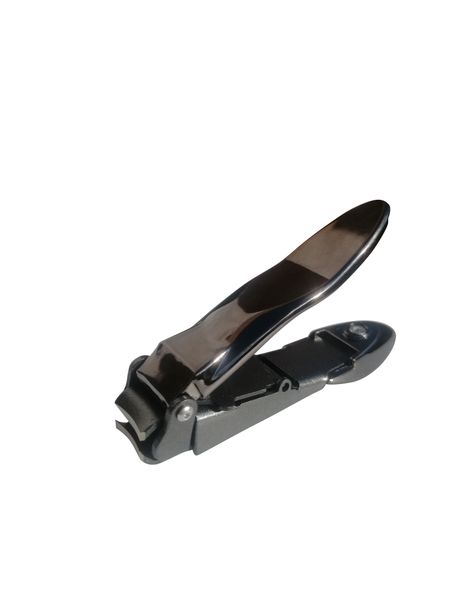 Premium Design Anti Splash Nail Clippers with Catcher - Gunmetal