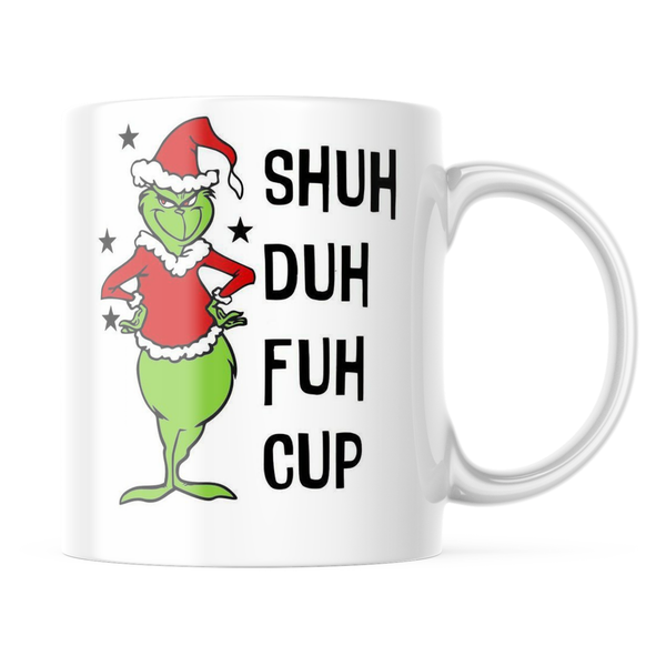 Ceramic Grinch Shuh Duh Fuh Cup Mug - White - 11-Ounces
