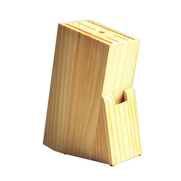 Wooden Knife Holder Rest Bamboo Knife Block Stand Knives Storage Shelf