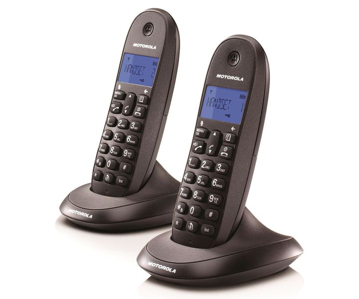 Motorola Cordless phone Duo-black C1002LB+ Digital Telephone