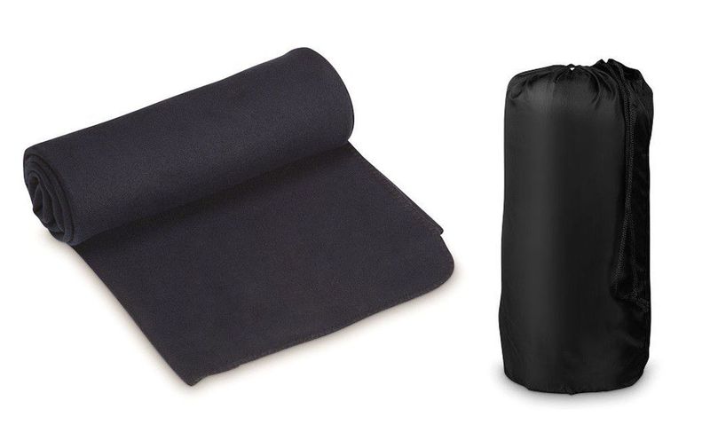 Cuddly Cosy Fleece Knee Blanket with Nylon Storage Bag