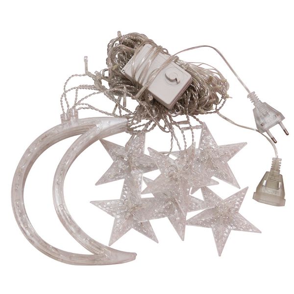 iKids Curtain String Lights - 6 Moon/6 Star 3.5m