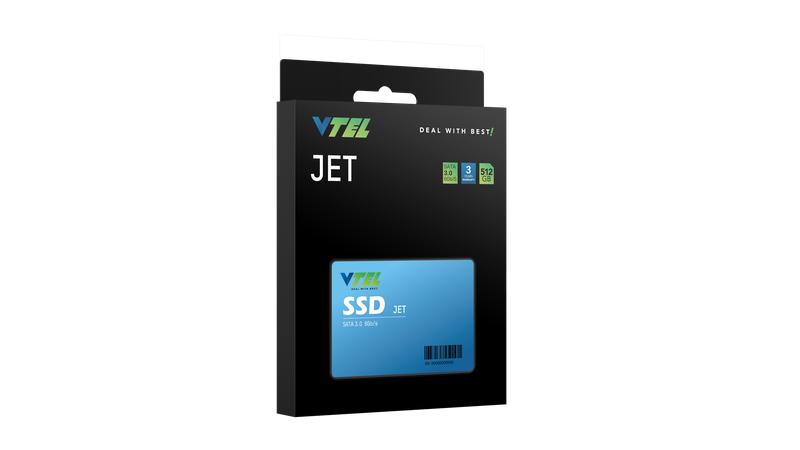VTEL JET 512GB 3D NAND SATA 2.5 inch SSD