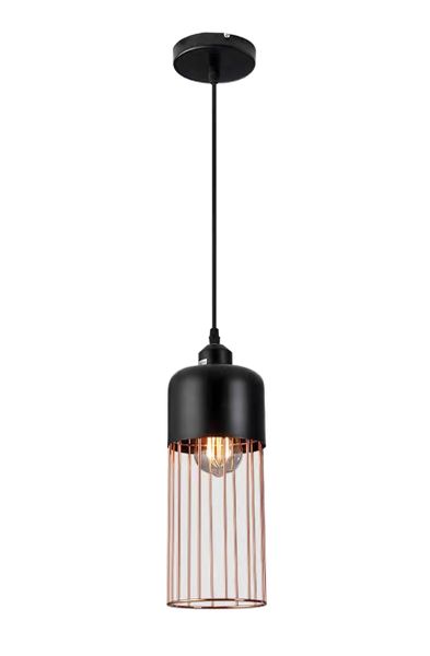 DrLight Loft Style Cylindrical Iron Hanging Light For Deco Indoor