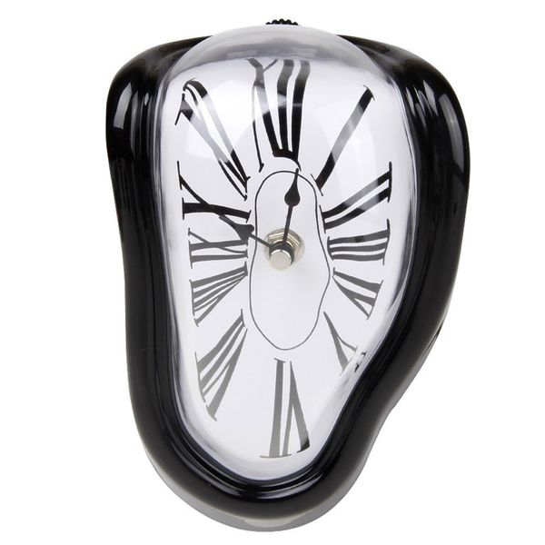 Retro Curved Creative Clock Fun Gift Decor For Home Kitchen Office Desk