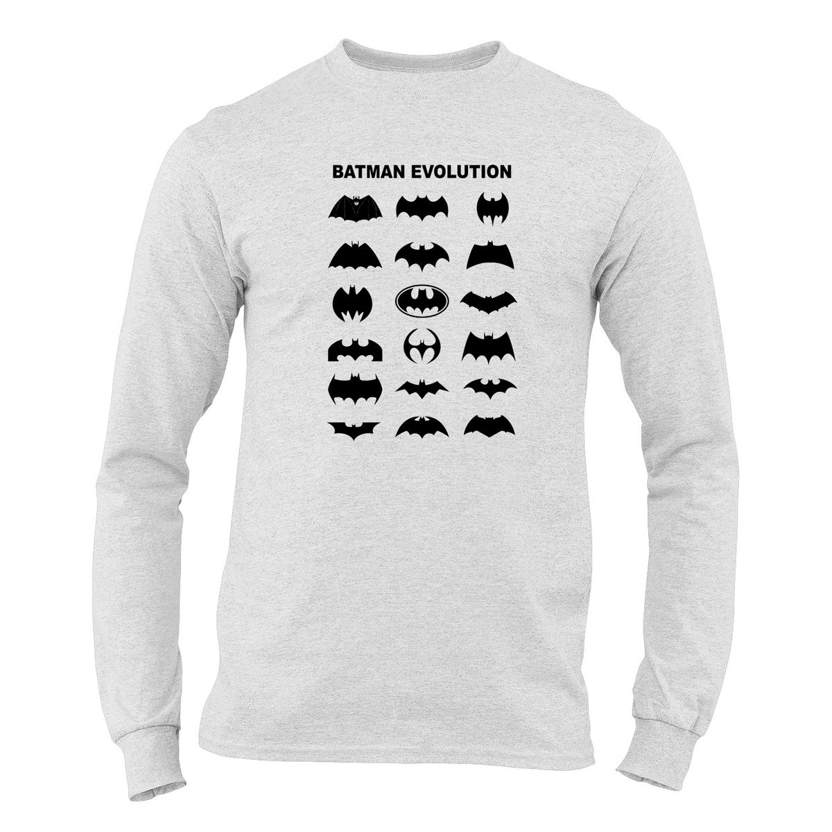 JuiceBubble Batman Logo Evolution Mens Long Sleeve Shirt | Buy Online ...