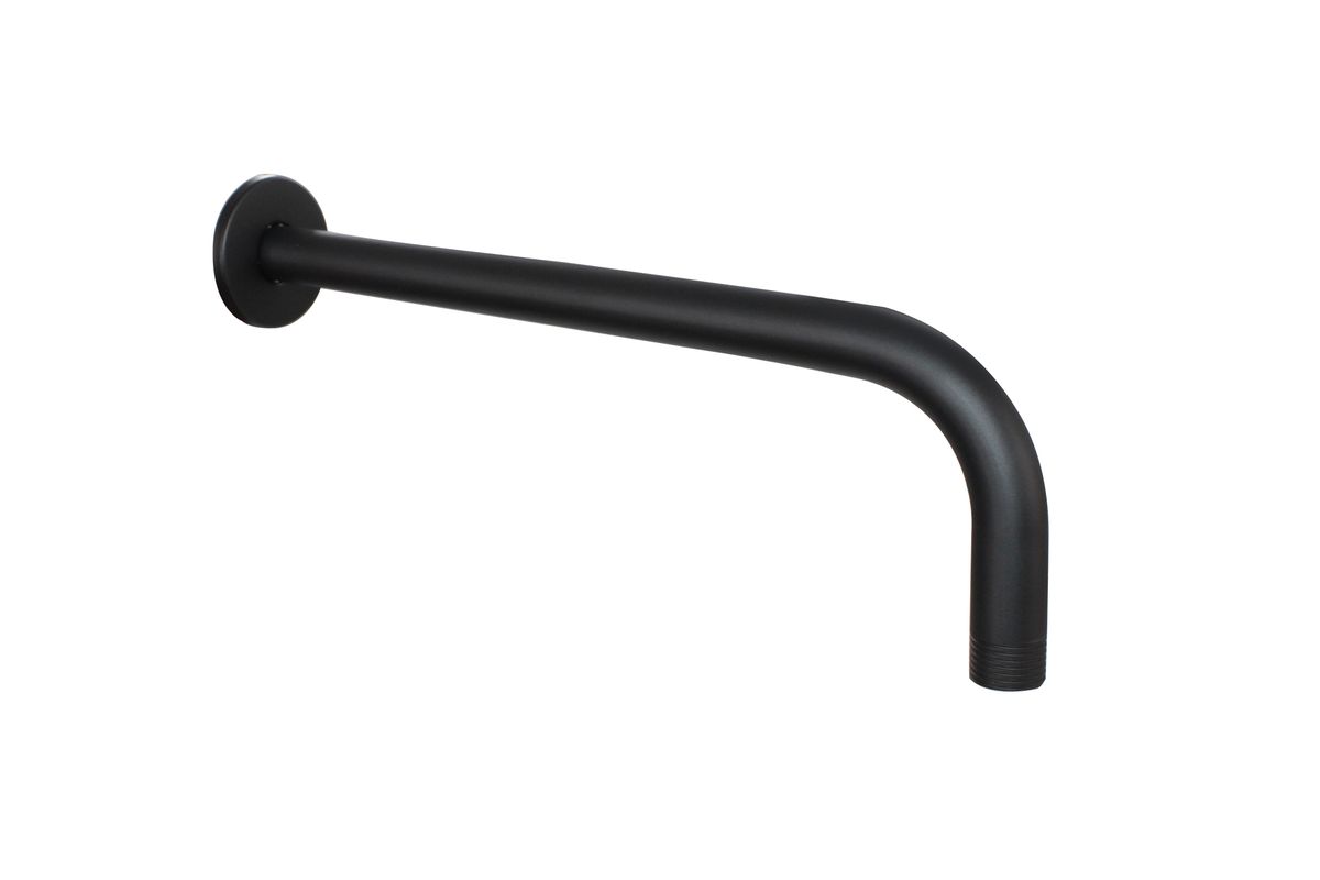 LMA Branded Wall-Mounted Round Shower Arm with Flange