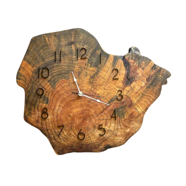 Raw Wood Clock