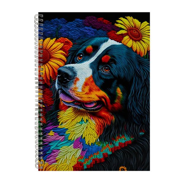 Embroidered BERNESE MOUNTAIN DOG Notebook Animal Gift Idea A4 Notepad Pad 98