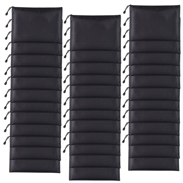 30 Zipper File Pouches Bags A4 Size Document Organizing Storage Pocket Bag