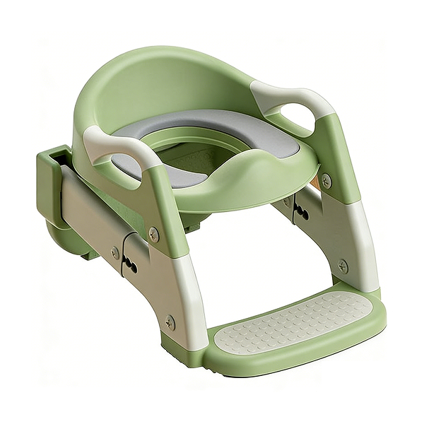 3-in-1 Toddler Toilet Training Seat with Step Ladder &amp; PU Cushion