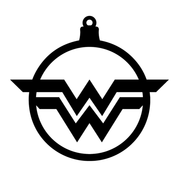 Katz Designs - White Decal Sticker - Wonder Woman