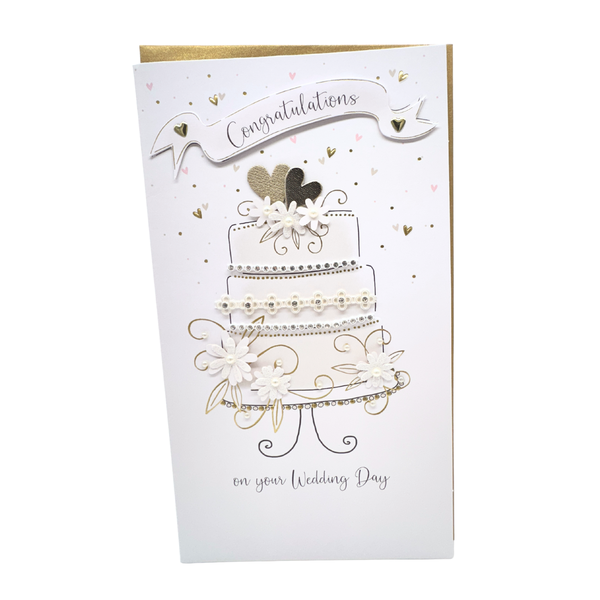 Wedding card - Tiered wedding cake