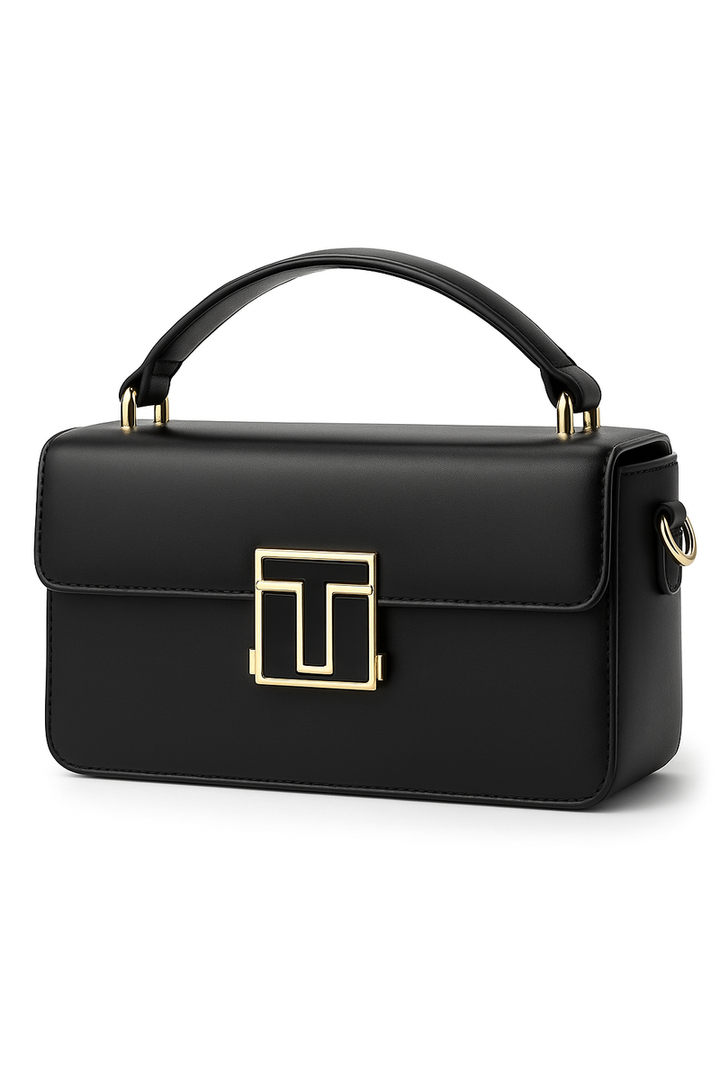 Women's Luxury PU Leather Messenger Bag - Chic Top-Handle & Crossbody Purse