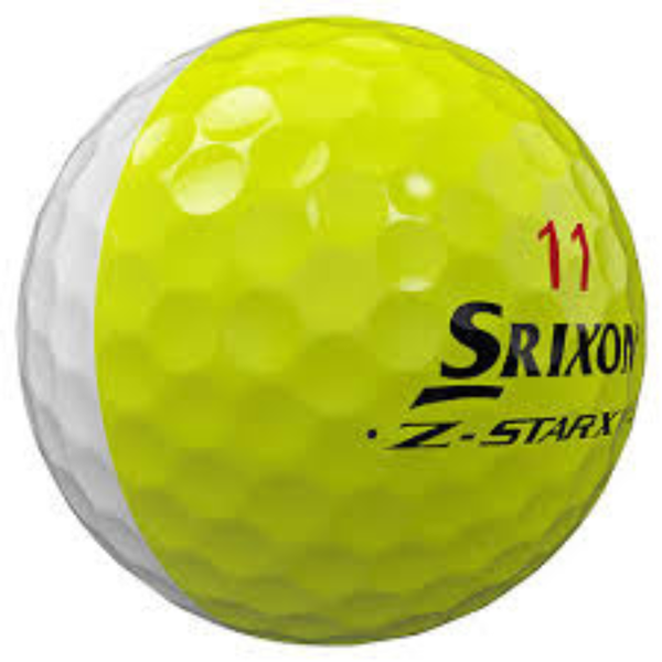 Srixon Z-Star XV Divide Yellow/White Golf Balls - 4-Piece Tour Performance