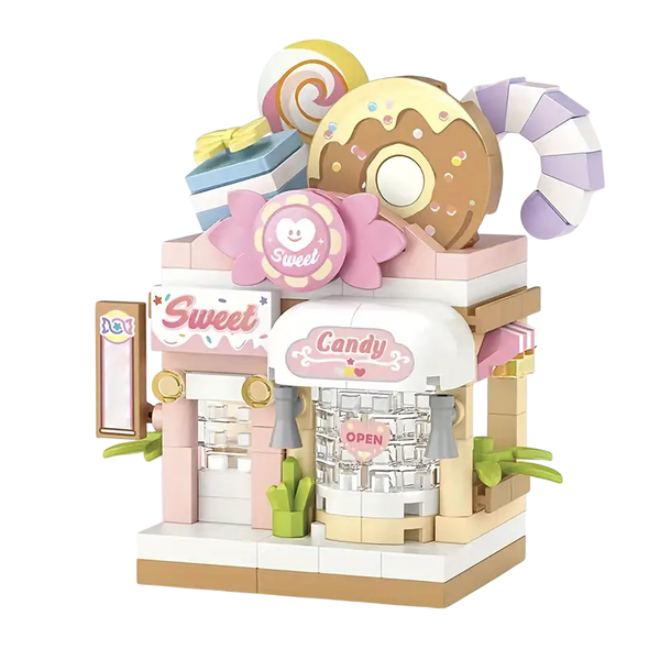 Streetside Miniature Shop for Creative Fun - Micro Building Blocks