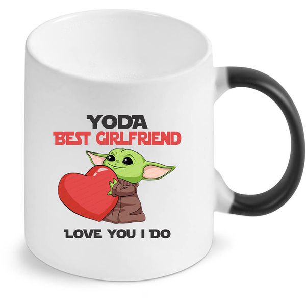 Yoda Best Girlfriend Star Wars Birthday Anniversary Christmas Magic Mug