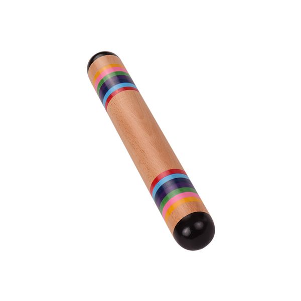 Wooden Rainstick Toy Rainbow Shaker for Kids